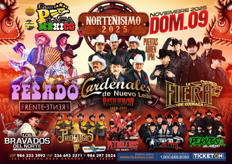Event - NORTEÑISIMO 2025 - ROAD HARMONY, North Carolina - November 9, 2025 | concert tickets