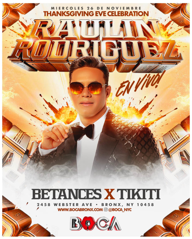 Event - Raulin Rodriguez en vivo en Boca - Bronx, New York - November 26, 2025 | concert tickets