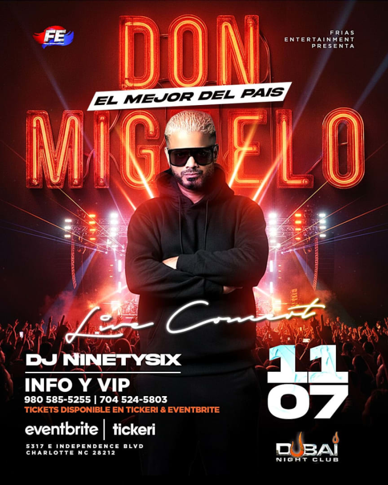 Event - Don Míguelo  - Charlotte, North Carolina - November 7, 2025 | concert tickets
