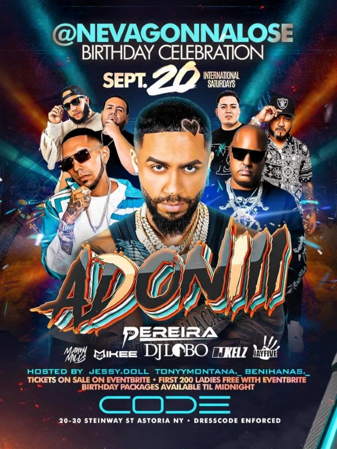 Event - DJ Adoni Live at CODE Astoria | International Saturdays in Astoria Queens - Astoria, New York - 20 de septiembre de 2025 | concert tickets