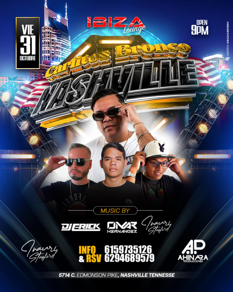 Event - Carlitos Bronco en vivo en Nashville - Nashville, Tennessee - October 31, 2025 | concert tickets