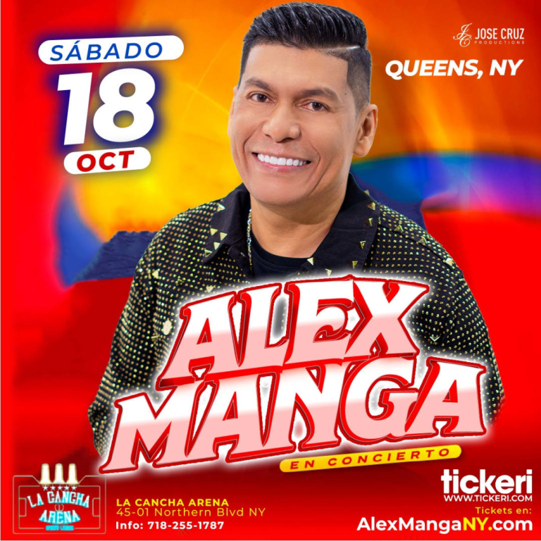 Event - Alex Manga Concierto en La Cancha Arena de Queens NY - Queens, New York - October 18, 2025 | concert tickets