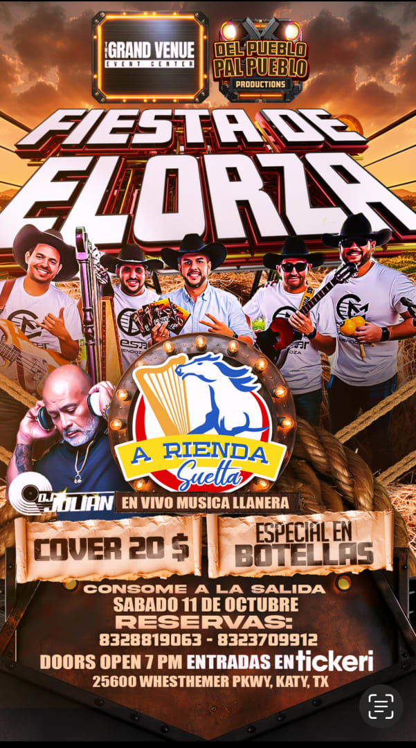 Event - Fiesta de Elorza  - Katy, Texas - October 11, 2025 | concert tickets