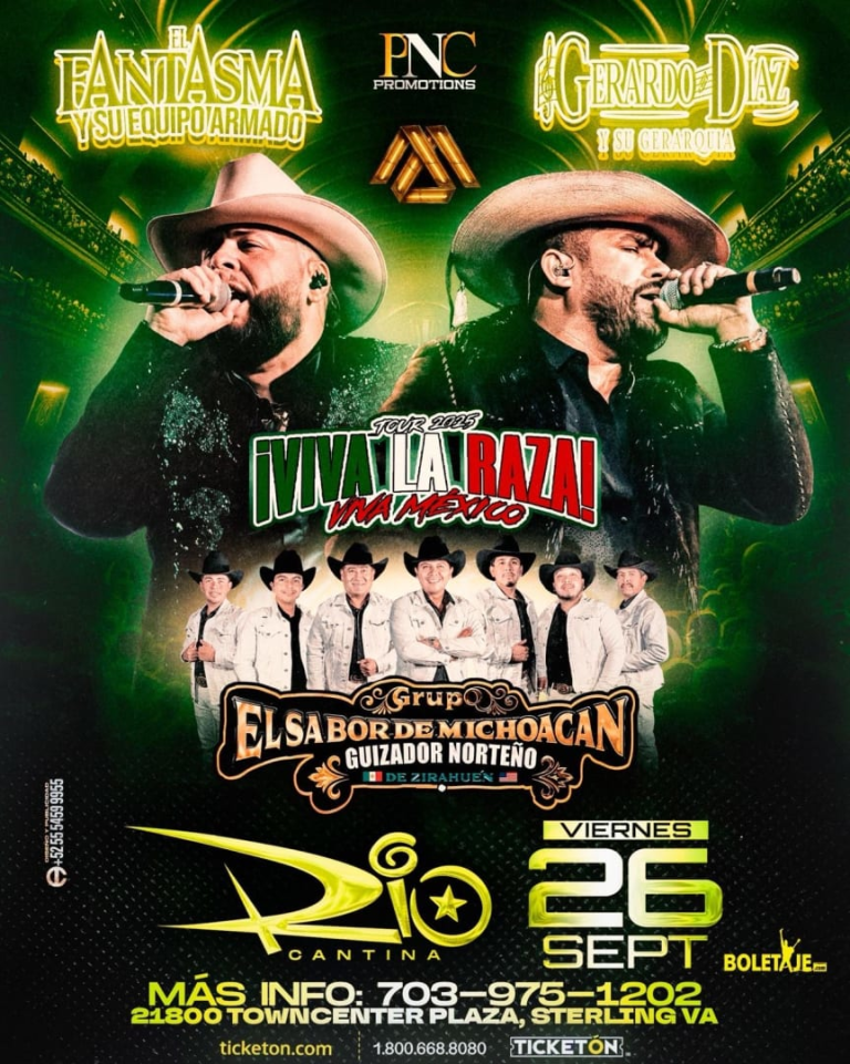 Event - GRAN CONCIERTO CON EL FANTASMA Y SU EQUIPO ARMADO, GERARDO DÍAS Y SU GERARQUIA y GRUPO EL SABOR DE MICHOACÁN!!! - Sterling, Virginia - September 26, 2025 | concert tickets