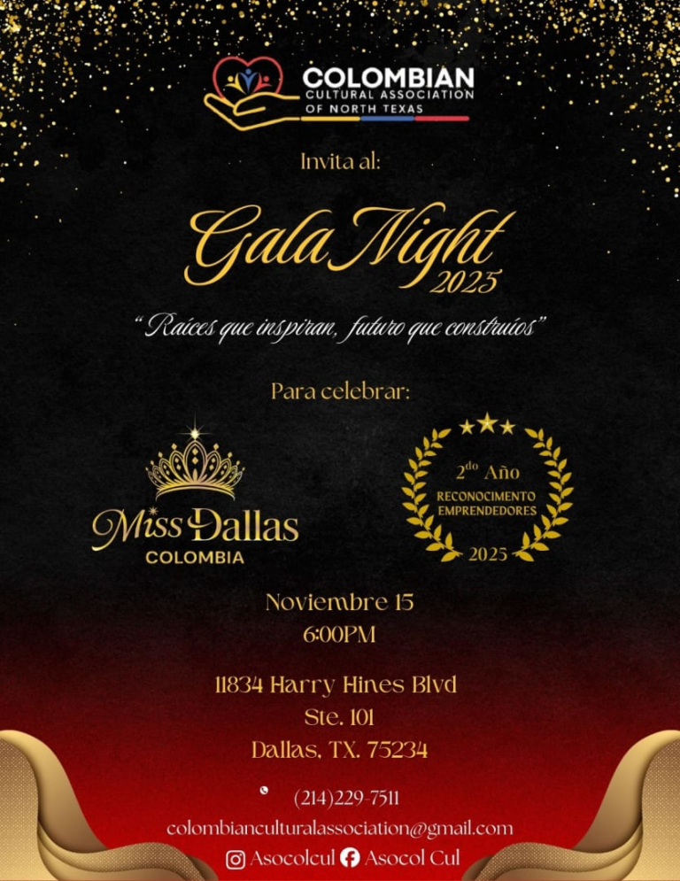 Event - Gala & Miss Dallas Colombia 2025  - Dallas, Texas - November 15, 2025 | concert tickets