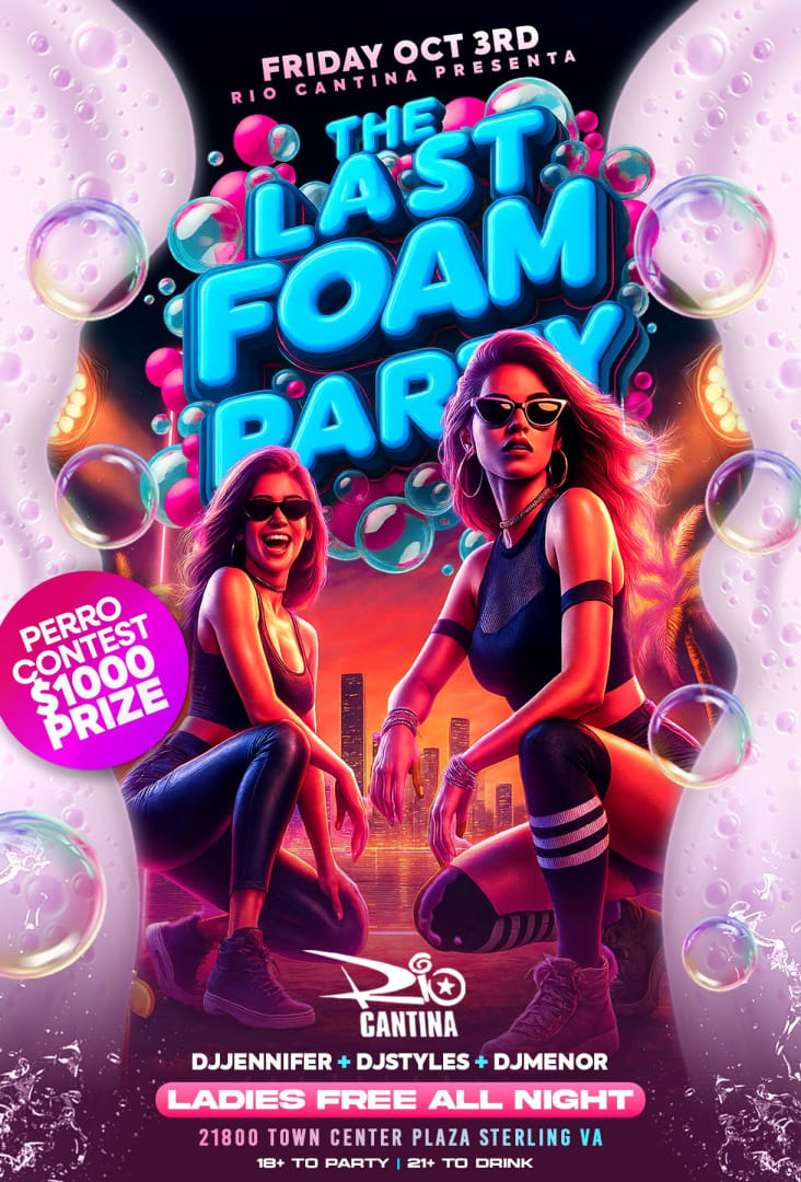 Event - THE LAST FOAM PARTY!!!  - Sterling, Virginia - October 3, 2025 | concert tickets