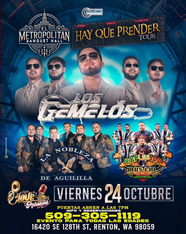 Event - Los Gemelos de Sinaloa Y Mas En El Metropolitan De Renton - Renton, Washington - October 24, 2025 | concert tickets