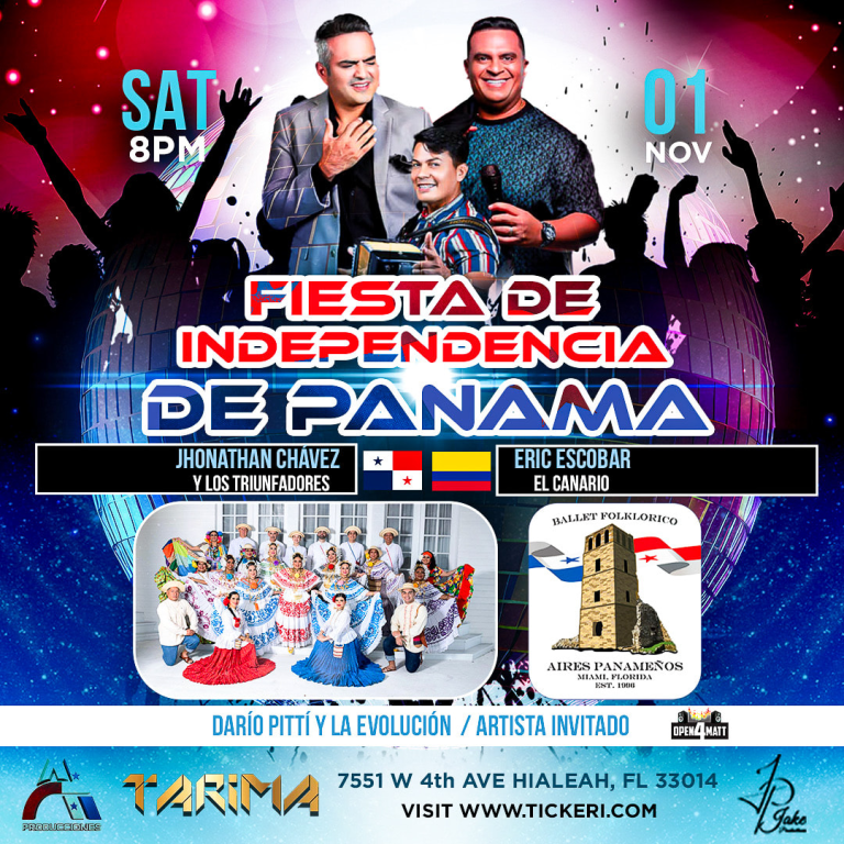 Event - CELEBRANDO FIETAS PATRIAS DE PANAMA - postponed  - Hialeah, FL - Sat, November 1, 2025} | concert tickets