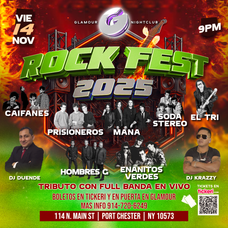 Event - RockFest 2025 - Los Enanitos Verdes, Mana, Soda Stereo, El Tri, Caifanes - Port Chester, New York - November 14, 2025 | concert tickets