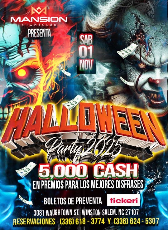 Event - Halloween Party 2025 - Winston-Salem, NC - Sat, November 1, 2025} | concert tickets