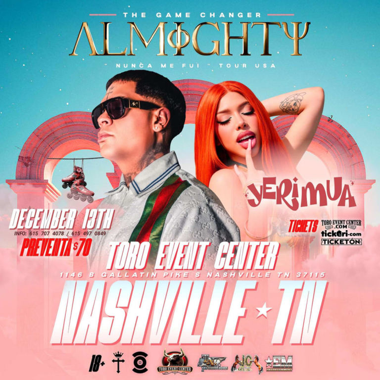 Event - Almighty & Yeri Mua en concierto - Nashville, Tennessee - December 13, 2025 | concert tickets
