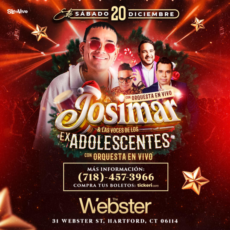 Event - JOSIMAR & LAS VOCES DE LOS EX ADOLECENTES CON ORQUESTA EN VIVO | Connecticut - POSTPONED - Hartford, Connecticut - December 20, 2025 | concert tickets