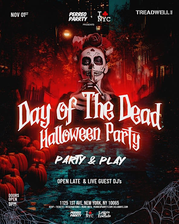 Event - 11/01 DAY OF THE DEATH HALLOWEEN PARTY - PARTY & PLAY @ TREADWELL PARK - New York, New York - November 1, 2025 | concert tickets