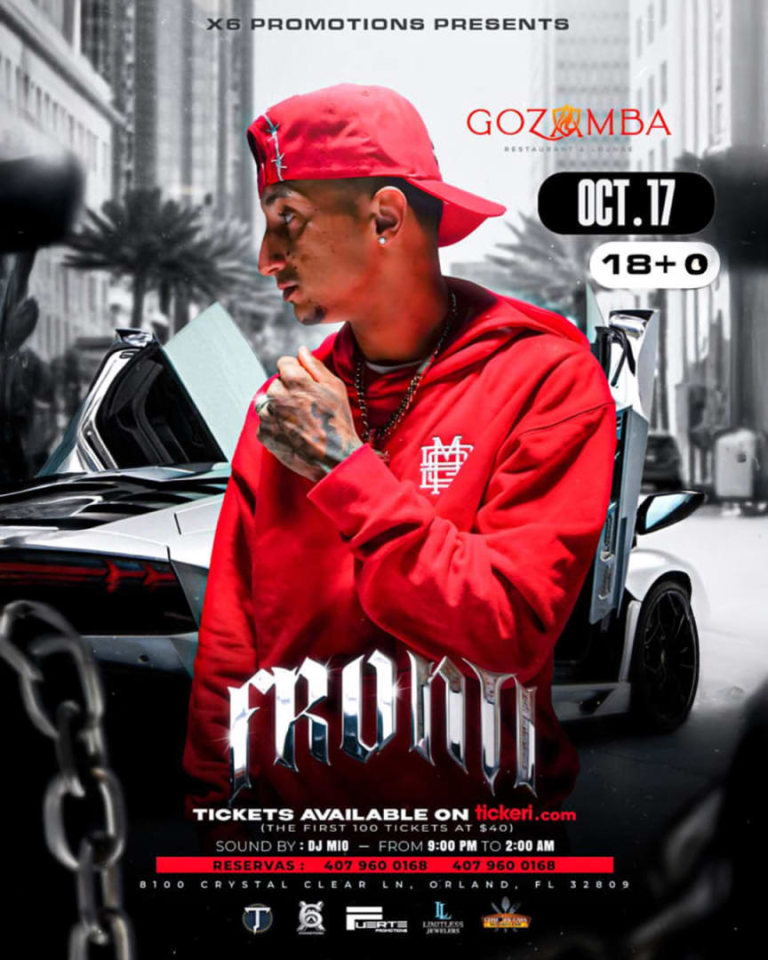 Event - X6 Presenta a Fronti @ Gozamba - Orlando, Florida - October 17, 2025 | concert tickets