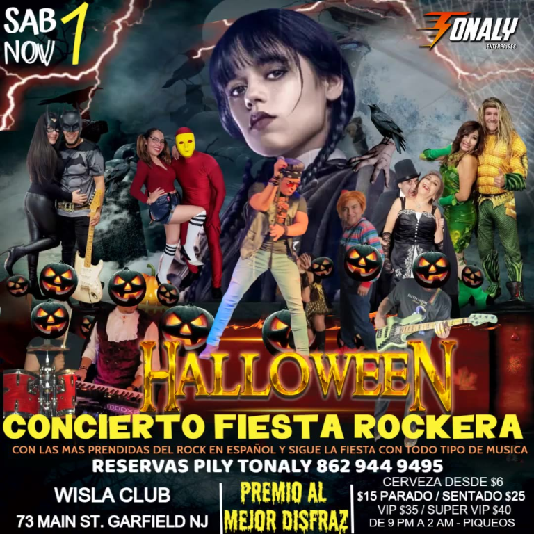 Event - Halloween Concierto Fiesta Rockera - Garfield, New Jersey - November 1, 2025 | concert tickets