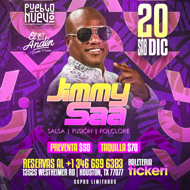 Event - Una Noche Intima con JIMMY SAA - Houston, Texas - December 20, 2025 | concert tickets