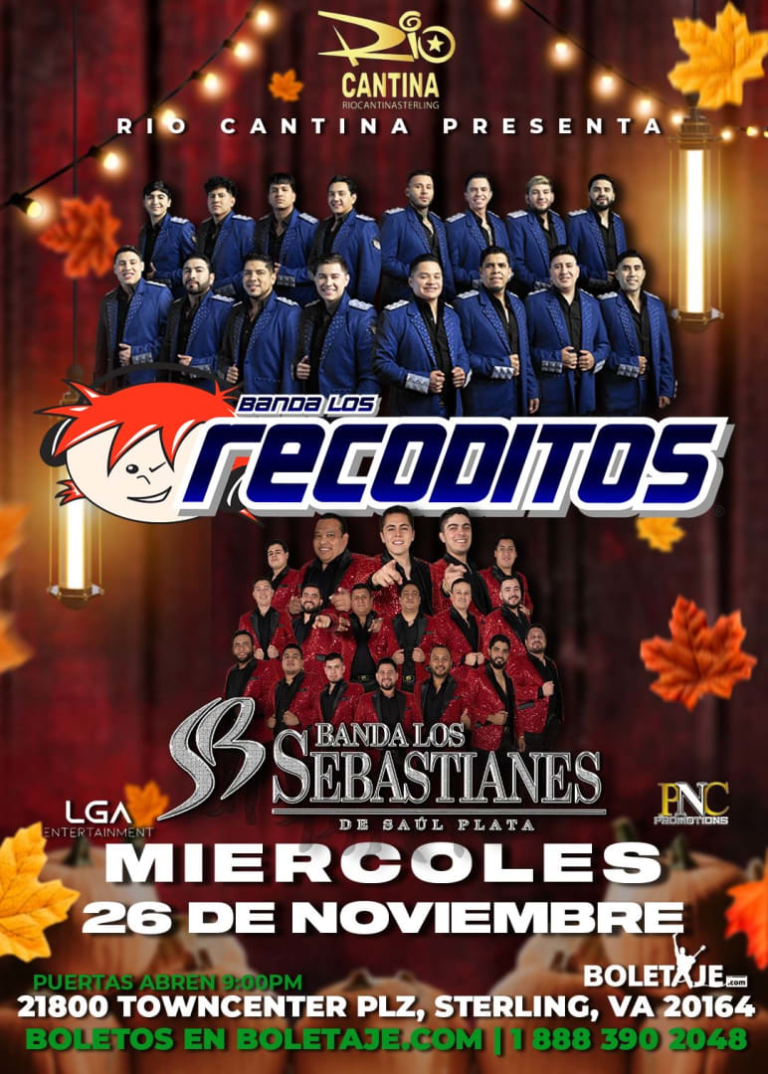 Event - BANDA LOS RECODITOS Y BANDAS LOS SEBASTIANES DE SAÚL PLATA EN CONCIERTO!!! - Sterling, Virginia - November 26, 2025 | concert tickets