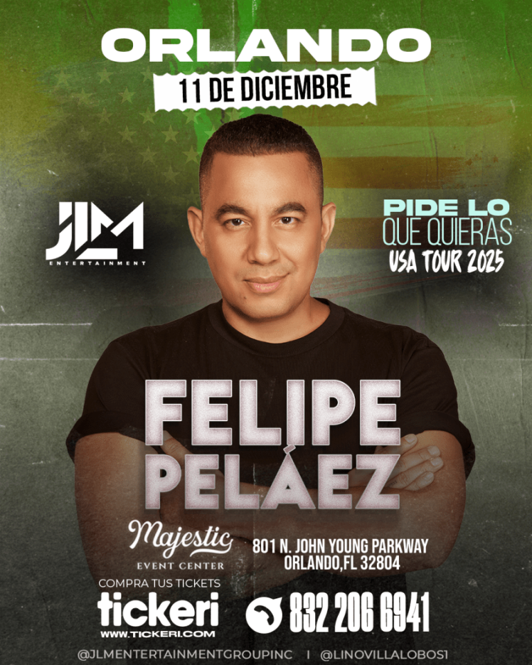 Event - FELIPE PELÁEZ ¡En Concierto! - Orlando (Florida) - Orlando, Florida - December 11, 2025 | concert tickets