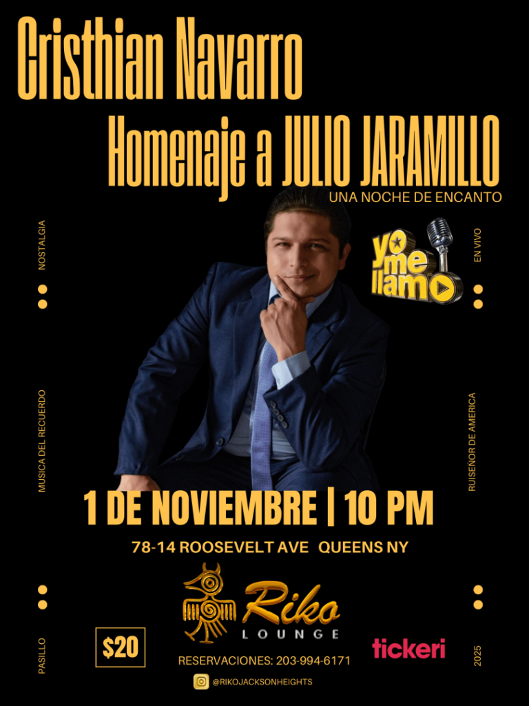 Event - YO ME LLAMO 'JULIO JARAMILLO' EN VIVO - Jackson Heights, NY - Sat, November 1, 2025} | concert tickets