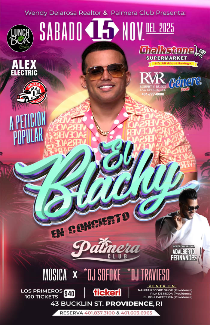Event - El Blachy en Palmeras Club - Providence, Rhode Island - November 15, 2025 | concert tickets