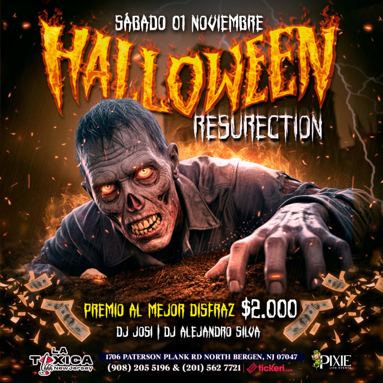 Event - HALLOWEEN PARTY RESURECTION EN LA TOXICA!! - North Bergen, NJ - Sat, November 1, 2025} | concert tickets