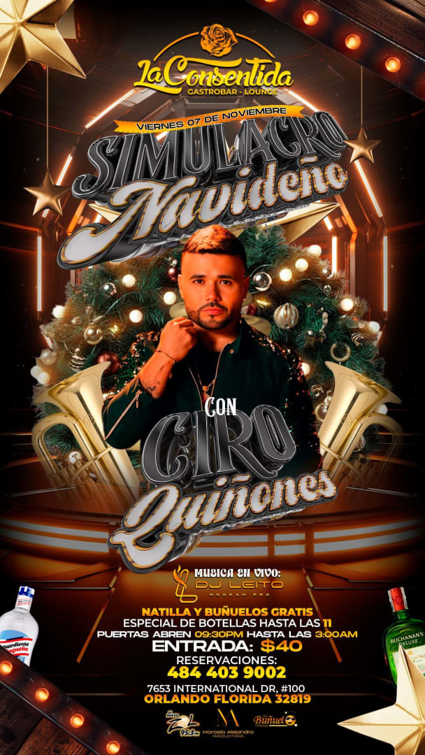 Event - Ciro Quinonez en Orlando  - Orlando, Florida - November 7, 2025 | concert tickets