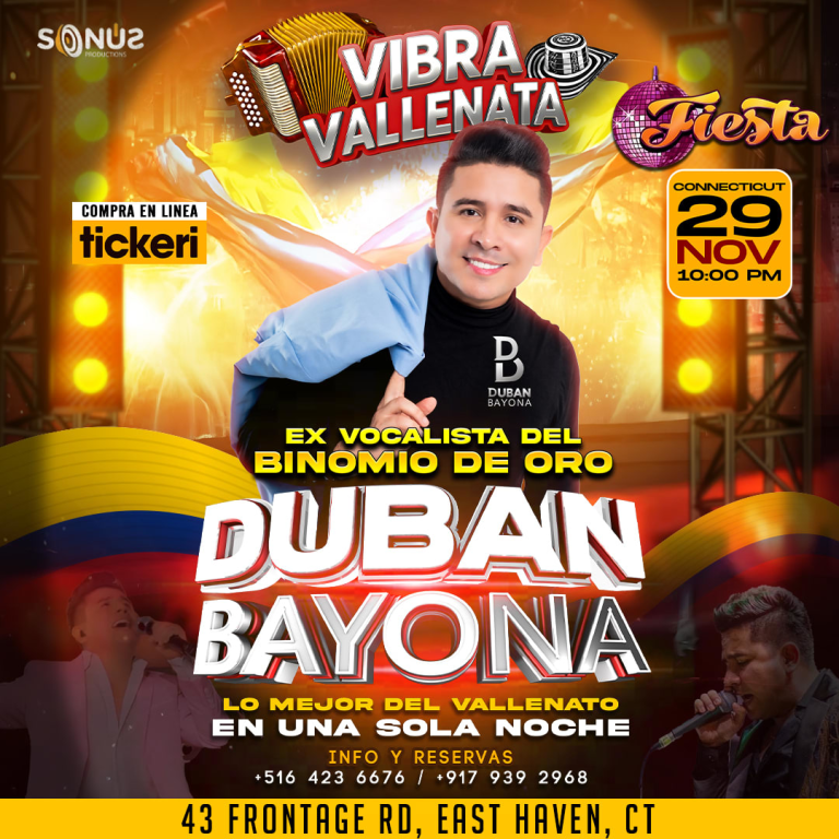 Event - DUBAN BAYONA EX BINOMIO DE ORO SHOW COMPLETO - SP - East Haven, Connecticut - November 29, 2025 | concert tickets