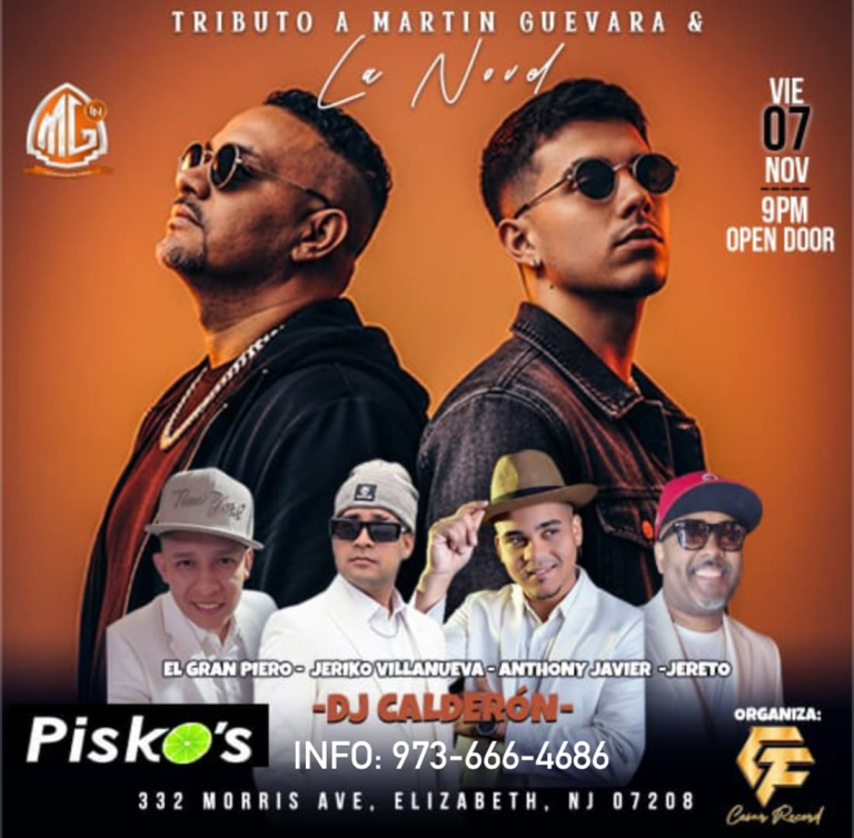 Event - MARTIN GUEVARA & LA NOVEL - TRIBUTO - Elizabeth, New Jersey - November 7, 2025 | concert tickets