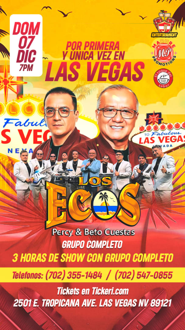 Event - Los Ecos en concierto  - LAS VEGAS, Nevada - December 7, 2025 | concert tickets