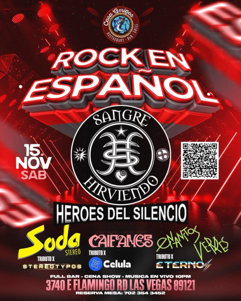 Event - GRAN NOCHE DE ROCK EN ESPAÑOL - CASA AMIGOS  - Las Vegas, Nevada - November 15, 2025 | concert tickets