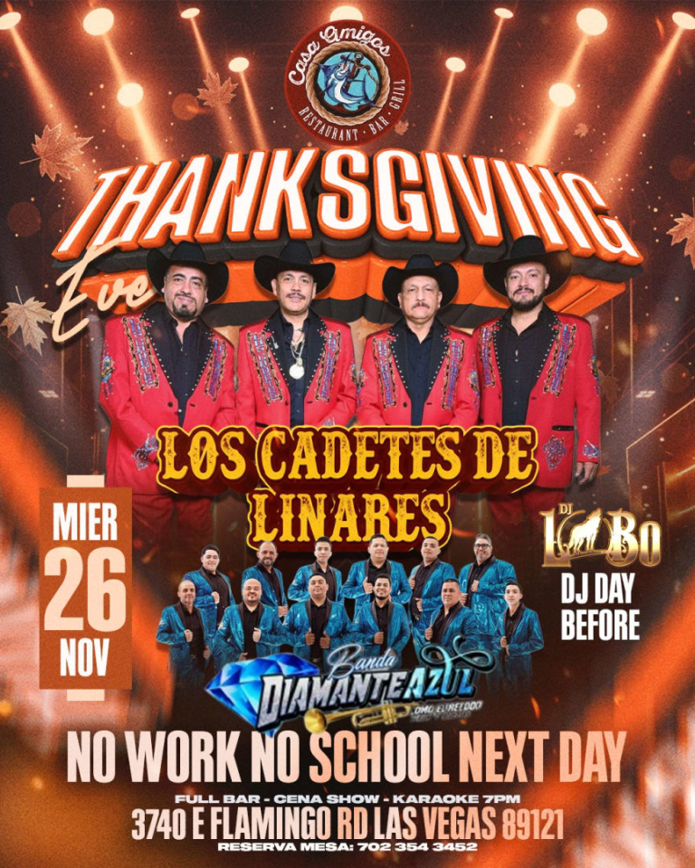 Event - CADETES DE LINARES , BANDA DIAMANTE AZUL ,  - Las Vegas, Nevada - 26 de noviembre de 2025 | concert tickets
