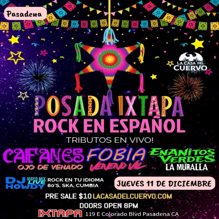Event - Posada Caifanes, Fobia, Enanitos Verdes Tributos En Vivo En Pasadena - Pasadena, California - 11 de diciembre de 2025 | concert tickets