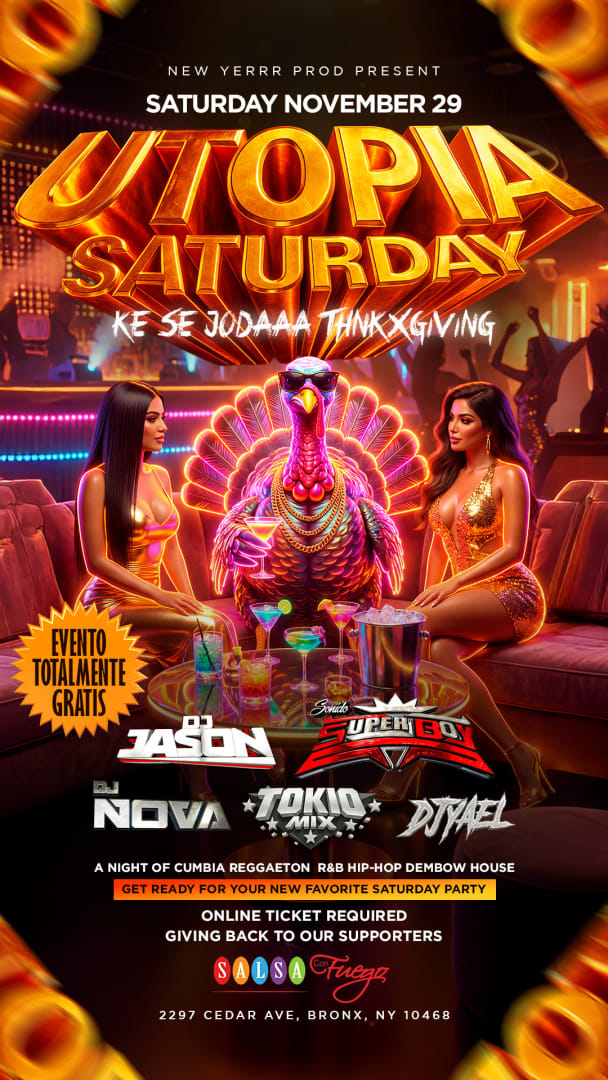 Event - Utopia Saturdays  - Bronx, New York - November 29, 2025 | concert tickets