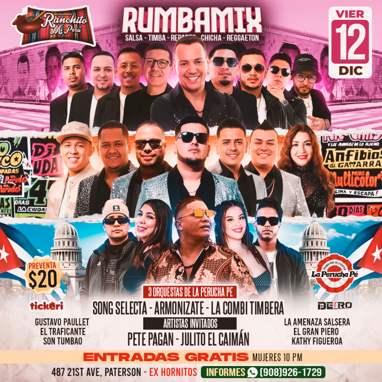 Event - RUMBA EN PATERSON | LAPERUCHAPE - Paterson, New Jersey - December 12, 2025 | concert tickets