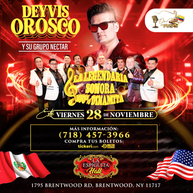 Event - DEYVIS OROSCO Y LA SONORA DINAMITA EN LONG ISLAND NY - Brentwood, New York - November 28, 2025 | concert tickets