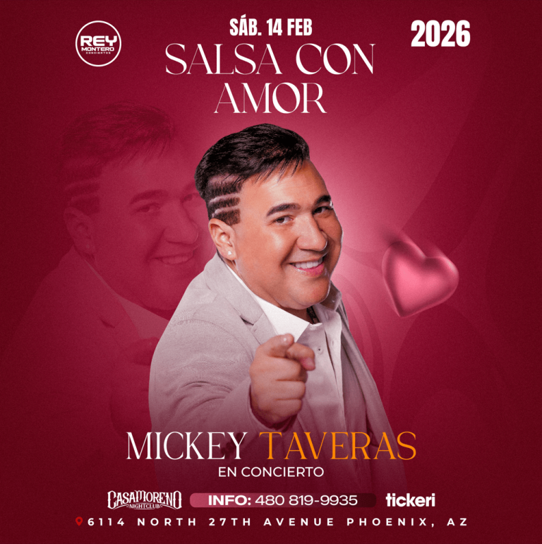 Event - Mickey Taveras - Salsa Con Amor - Phoenix, Arizona - February 14, 2026 | concert tickets