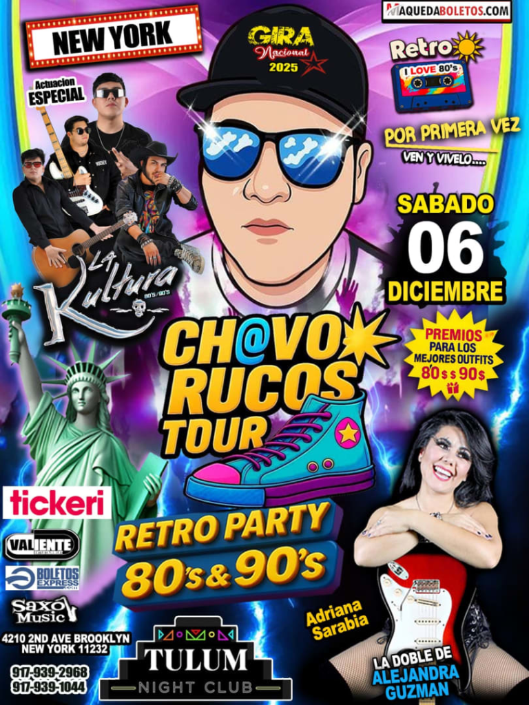 Event - CHAVORUCOS TOUR  - Brooklyn, New York - December 6, 2025 | concert tickets
