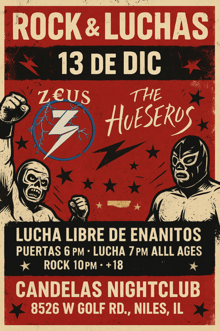 Event - Rock & Luchas @Candela Night Club - Niles, Illinois - December 13, 2025 | concert tickets
