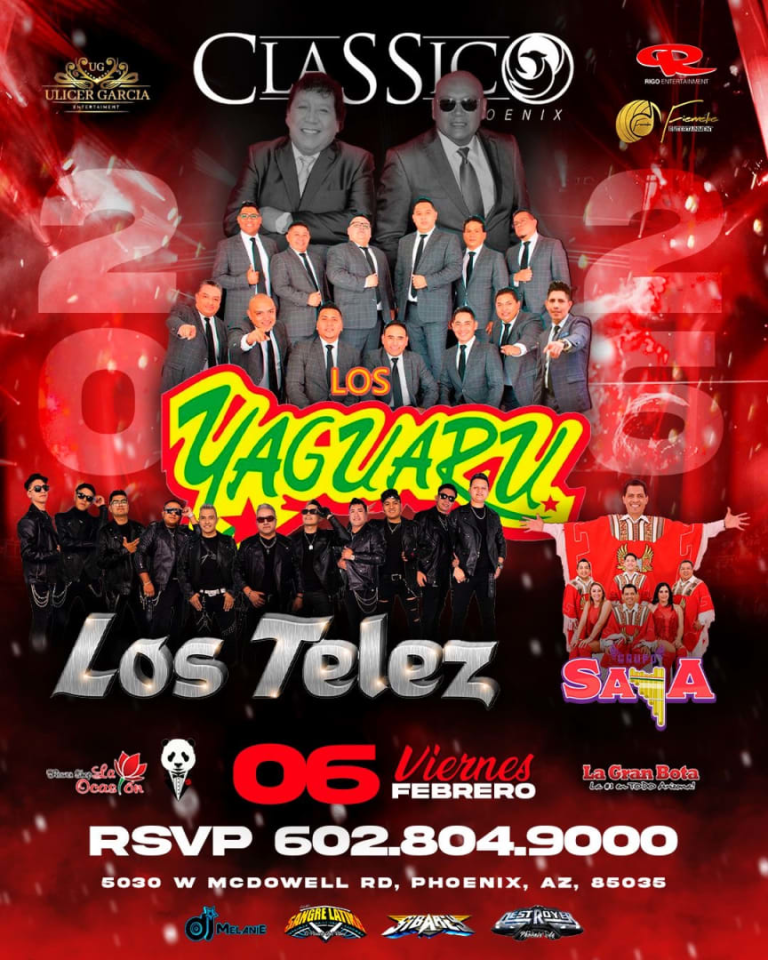 Event - LOS YAGUARY Y GRUPO SAYA  - Phoenix, Arizona - February 6, 2026 | concert tickets