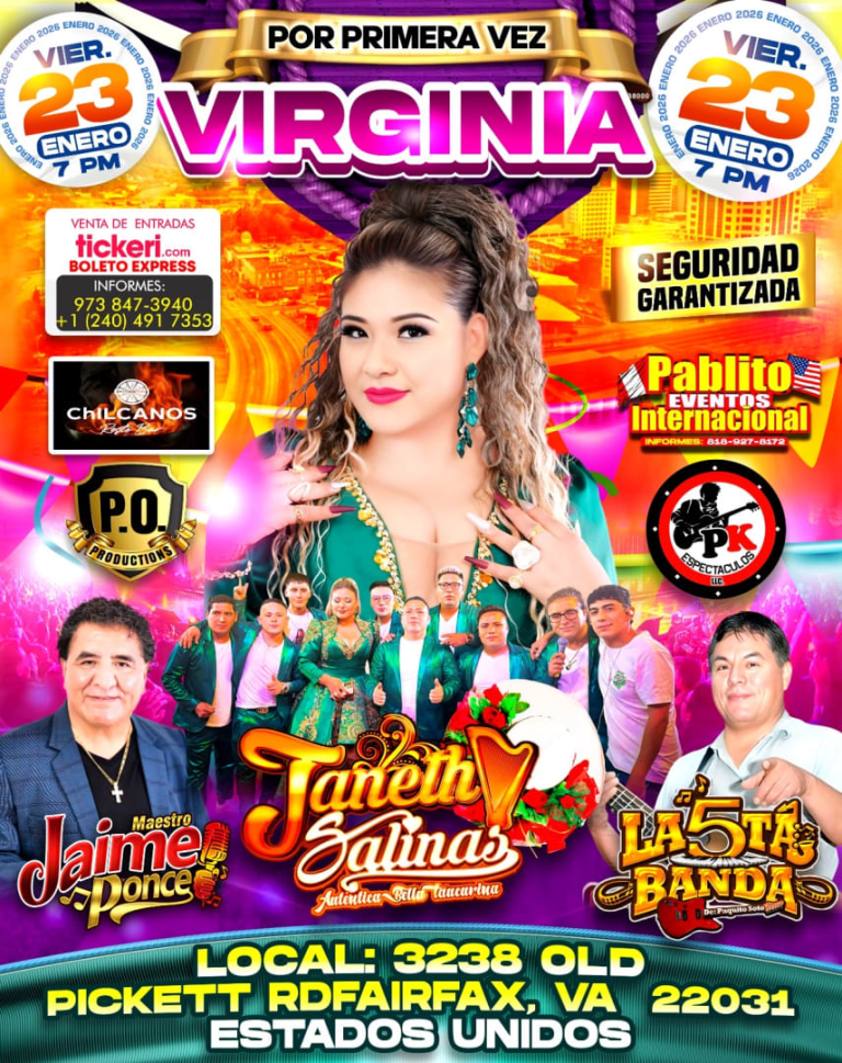 Event - Janeth Salinas  - Fairfax, Virginia - January 23, 2026 | concert tickets