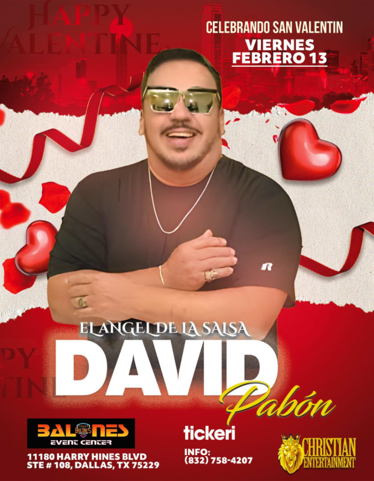 Event - DAVID PABON VALENTINE'S DAY DALLAS - cancelled - Dallas, Texas - February 13, 2026 | concert tickets