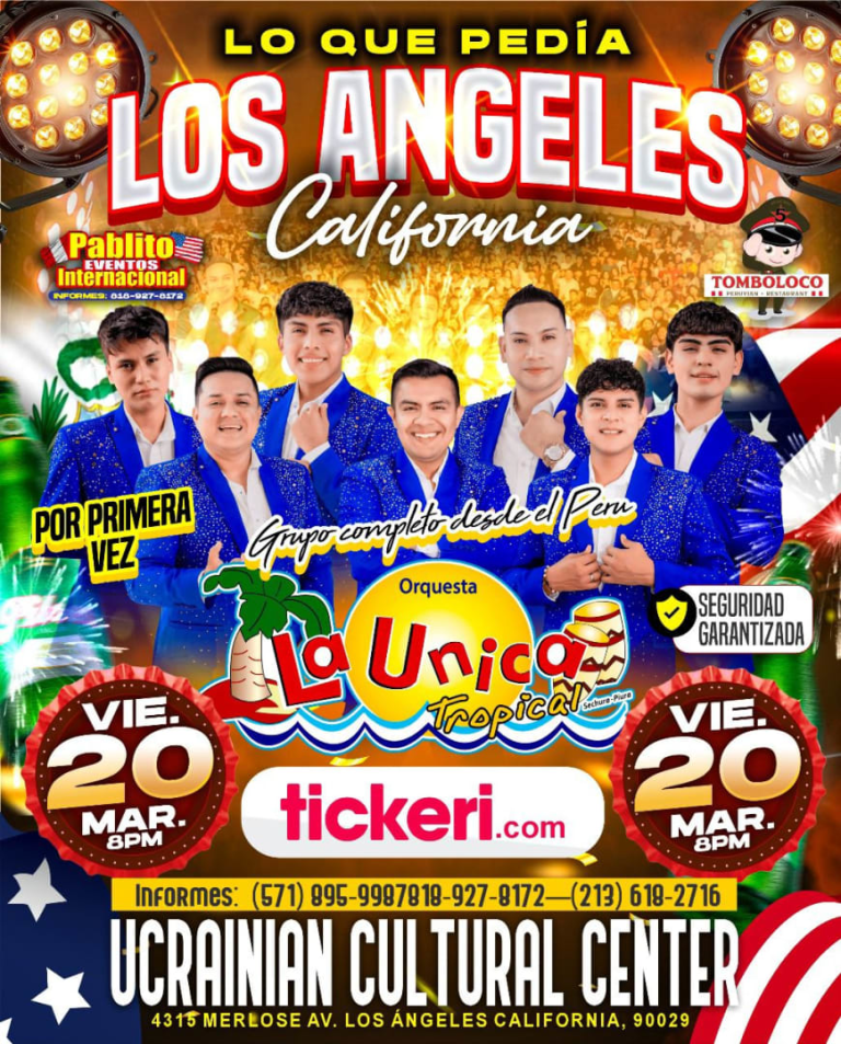Event - LA UNICA TROPICAL EN CONCIERTO - Los Angeles, California - March 20, 2026 | concert tickets