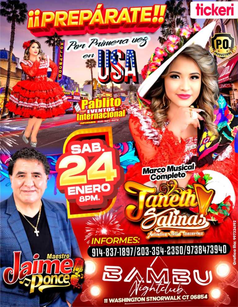 Event - Janeth Salinas  - Norwalk, Connecticut - January 24, 2026 | concert tickets