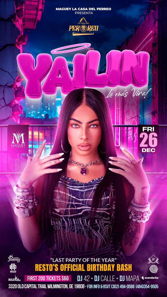 Event - Yailin la mas Viral en vivo - Wilmington, Delaware - December 26, 2025 | concert tickets