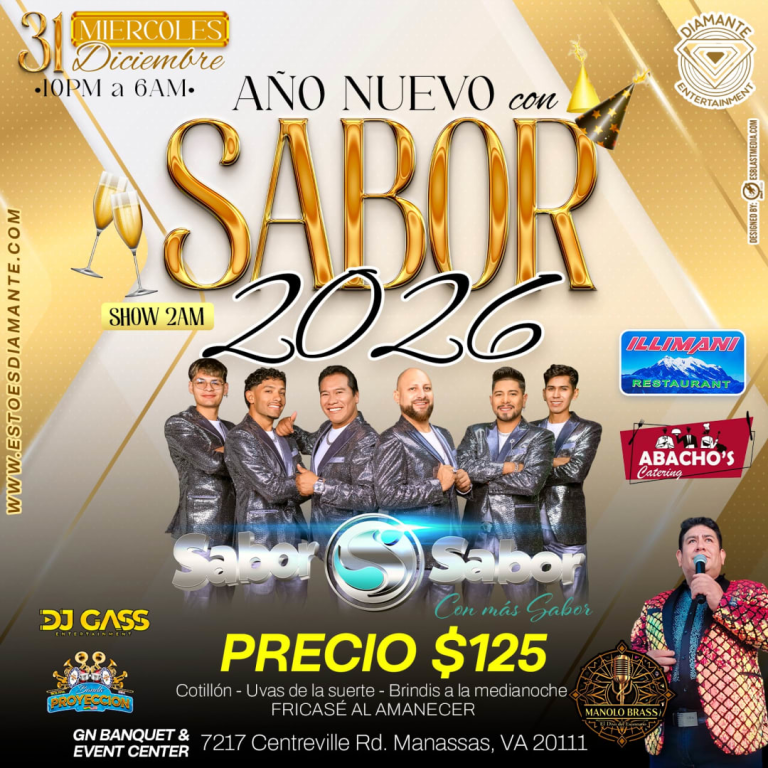 Event - 🪩AÑO NUEVO CON SABOR!🪩 - Manassas, Virginia - December 31, 2025 | concert tickets