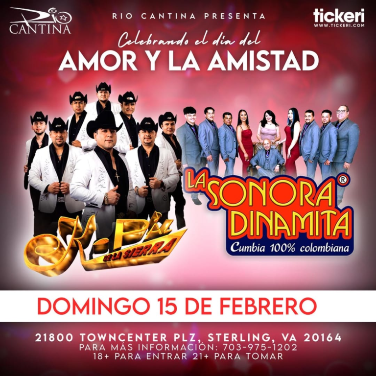 Event - CELEBRANDO EL DÍA DEL AMOR Y LA AMISTAD CON K-PAZ DE LA SIERRA y LA SONORA DINAMITA !!! - Sterling, Virginia - February 15, 2026 | concert tickets