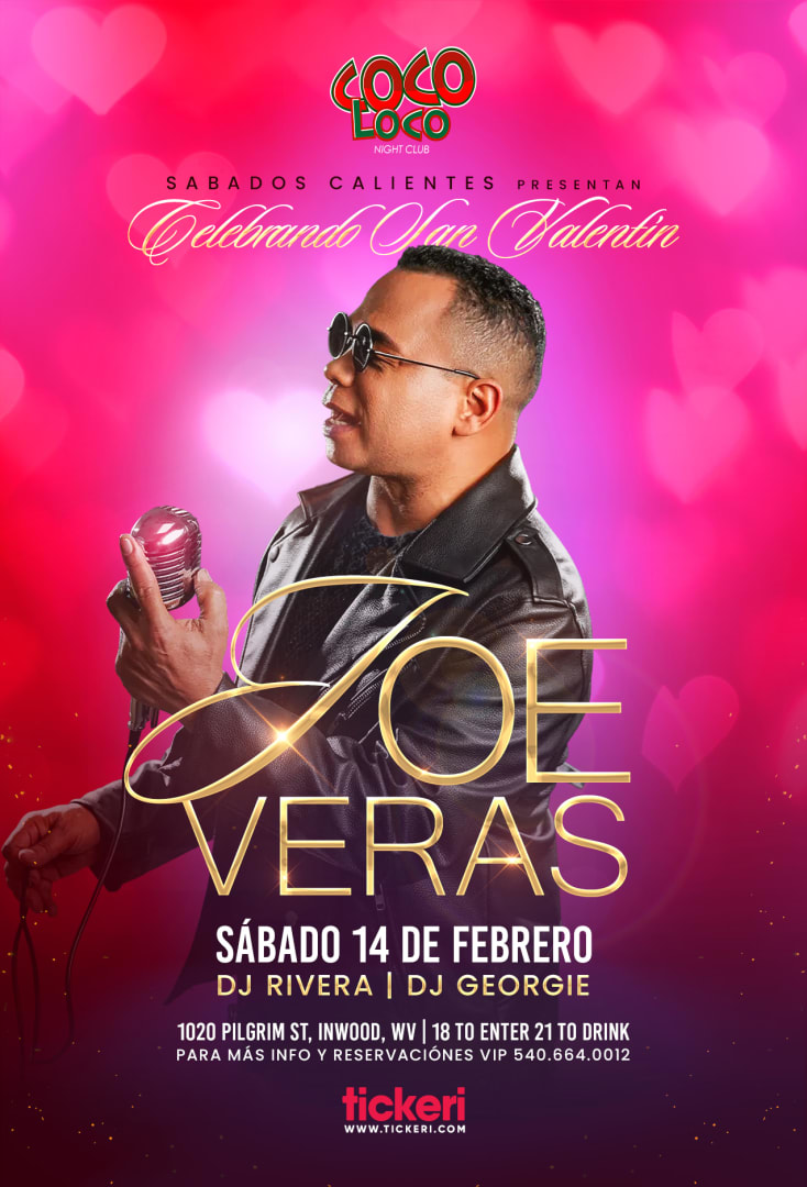 Event - JOE VERÁS EN INWOOD WV POSPUESTO - Inwood, West Virginia - February 14, 2026 | concert tickets