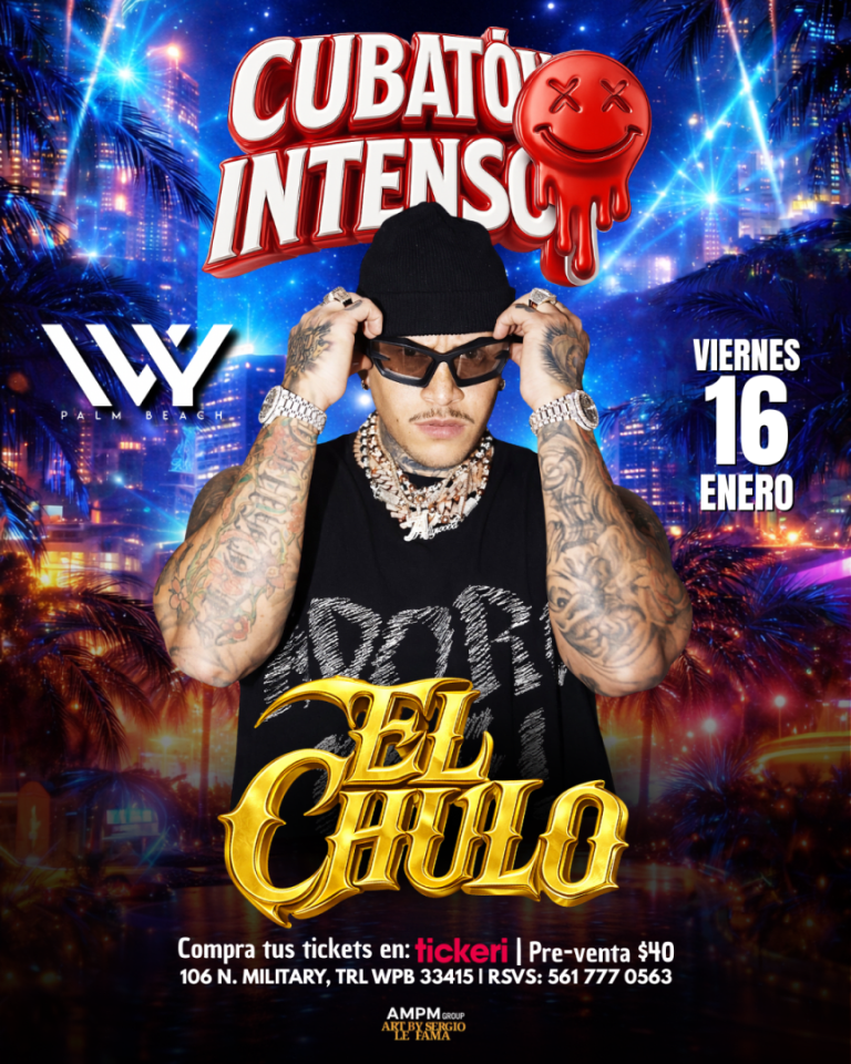 Event - EL CHULO EN IVY PALM BEACH! - West Palm Beach, Florida - January 16, 2026 | concert tickets