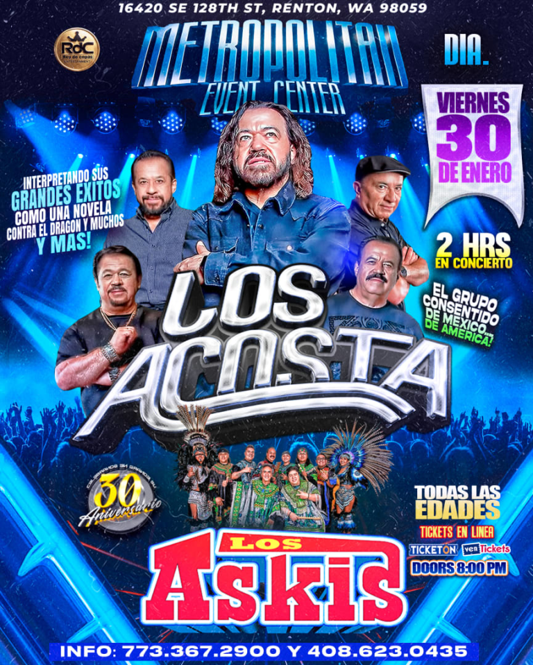 Event - LOS ACOSTA en SEATTLE, WA - Renton, Washington - January 30, 2026 | concert tickets