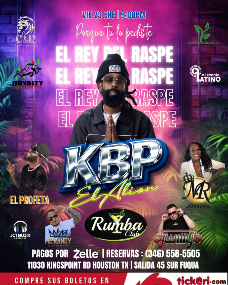 Event - KBP el Alien el Rey del Raspe en vivo - Houston, Texas - January 23, 2026 | concert tickets